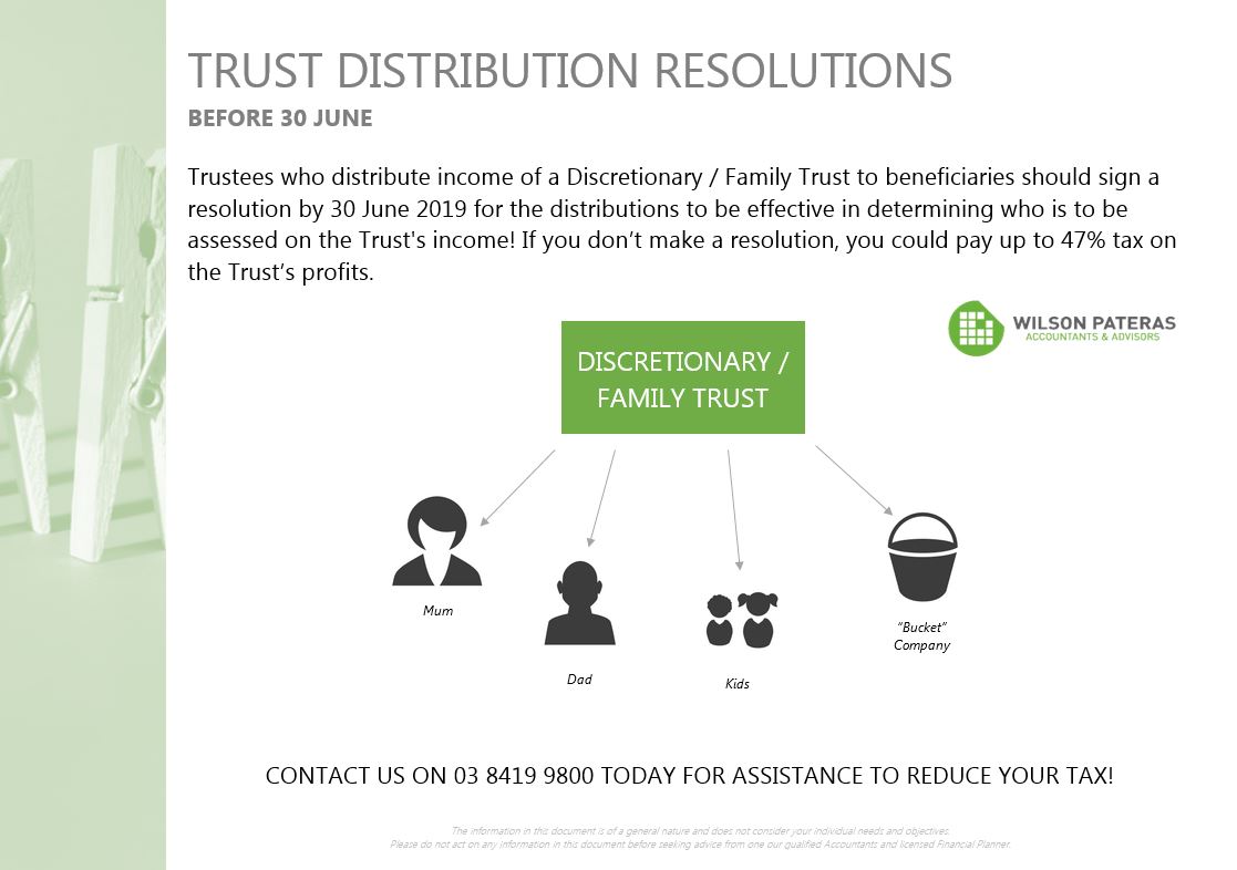 Trust Distribution Resolutions | Wilson Pateras